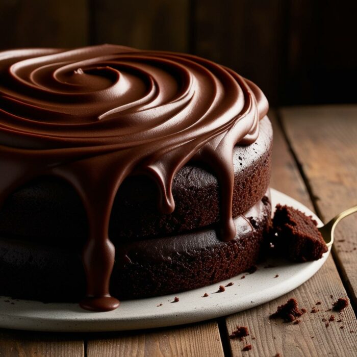365 Yummy Days - Gâteau au chocolat avec glaçage à la pâte d'amande