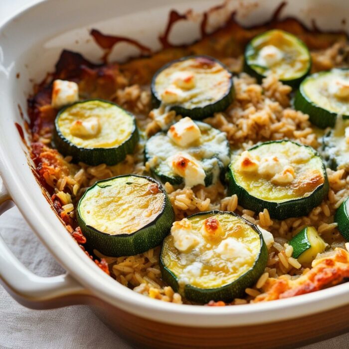 365 Yummy Days - Gratin de courgettes, riz complet et feta