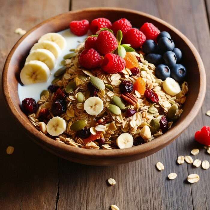 365 Yummy Days - Muesli Maison avec Fruits Frais et Lait