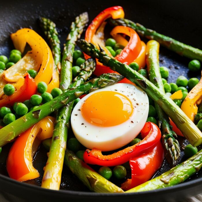 365 Yummy Days - Poêlée de légumes printaniers et œuf mollet
